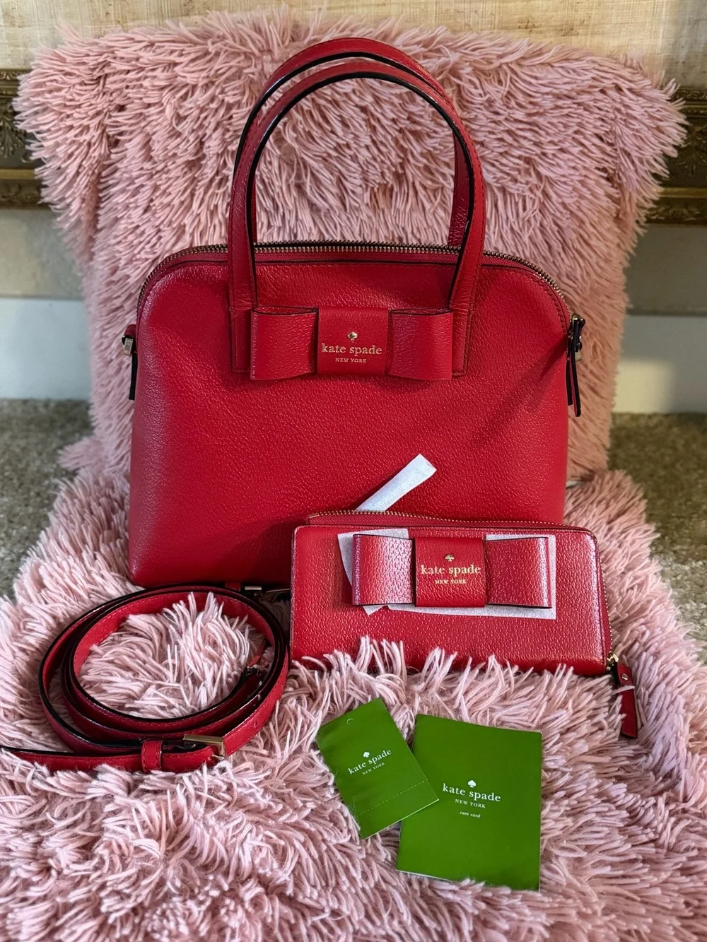 kate spade matthews street Satchel with Matching Wallet